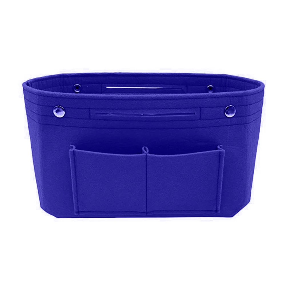 

Cosmetic Pouch Compartments Multipurpose Insert Purse Travel Large Capacity Stationery Tidy Felt Liner Organizer Bag Storage