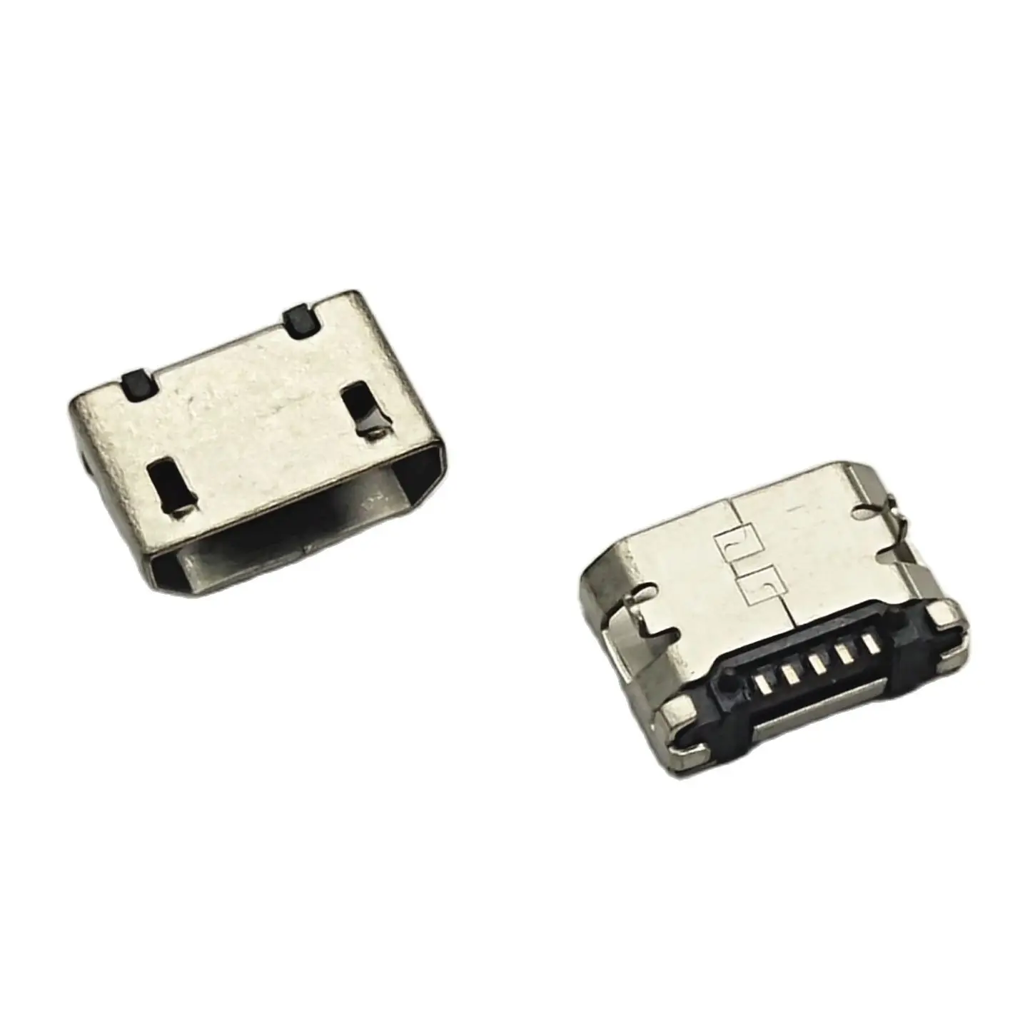 50pcs Micro USB connector 5pin 6.4mm No side Flat Mouth short pin DIP2 Data port Charging port connector for Mobile end plug