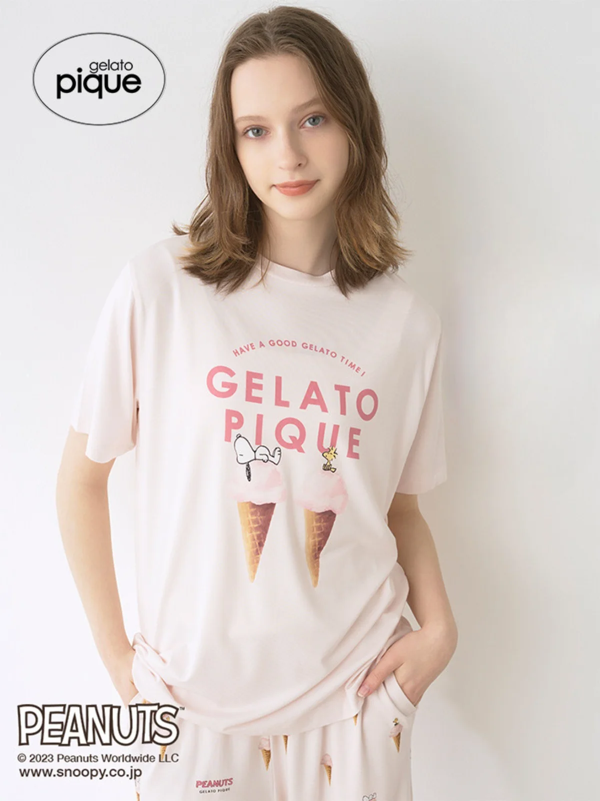 Summer One Piece Pajamas  Room Wear Gelato Pique T-shirt Maxi Dress Cute Kawaii Night Dress Women