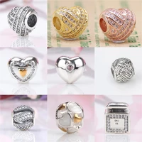 925 sterling silver perfume bottle winding love crystal beads for original pandora charms women bracelets bangles jewelry