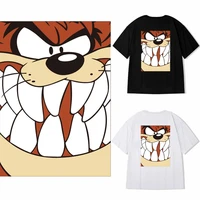 tasmanian devil anime animals patches on clothes iron on transfers for clothing sticker thermoadhesive patch for jacket applique