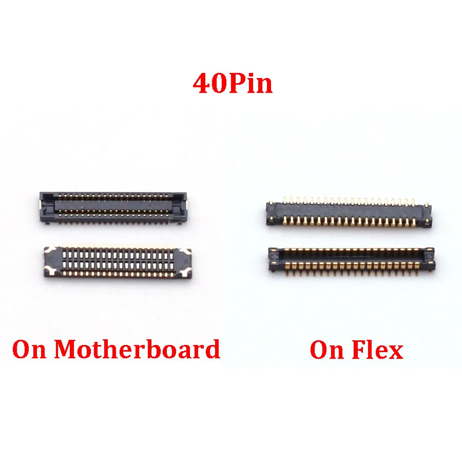 2 шт. 40-контактный ЖК-дисплей FPC коннектор порт на материнской плате для Huawei Nova2Plus/ Nova 2/3/3E/3i/Nova 3E/Nova 3i/P Smart Plus
