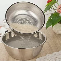 stainless steel colander metal pasta strainer with long handles strainer basket for pasta rice vegetable noodles