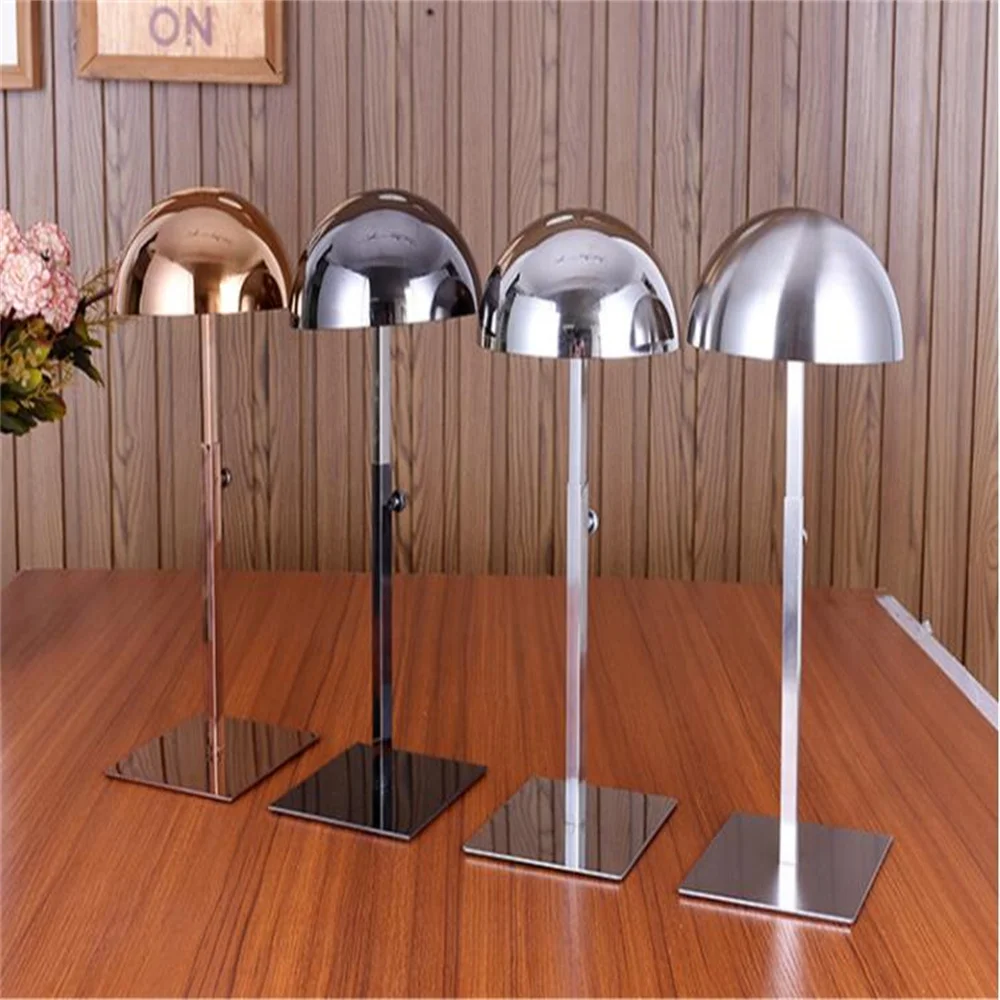 

2022 4style Gold Stainless steel iron Male Female And Kid Mannequin Head For Hat Model Jewelry Glasses Display C053
