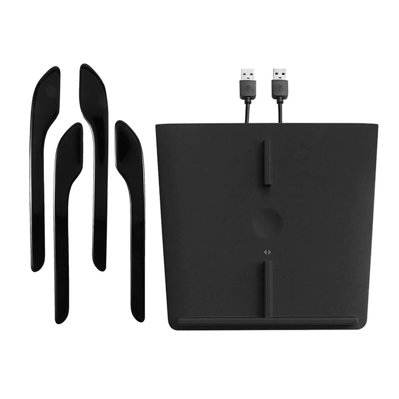 

4x автомобильные дверные ручки Обёрточная бумага комплект протектор наклейки для Tesla модель 3 и 1 набор автомобиля 10 Вт Беспроводной Зарядное...