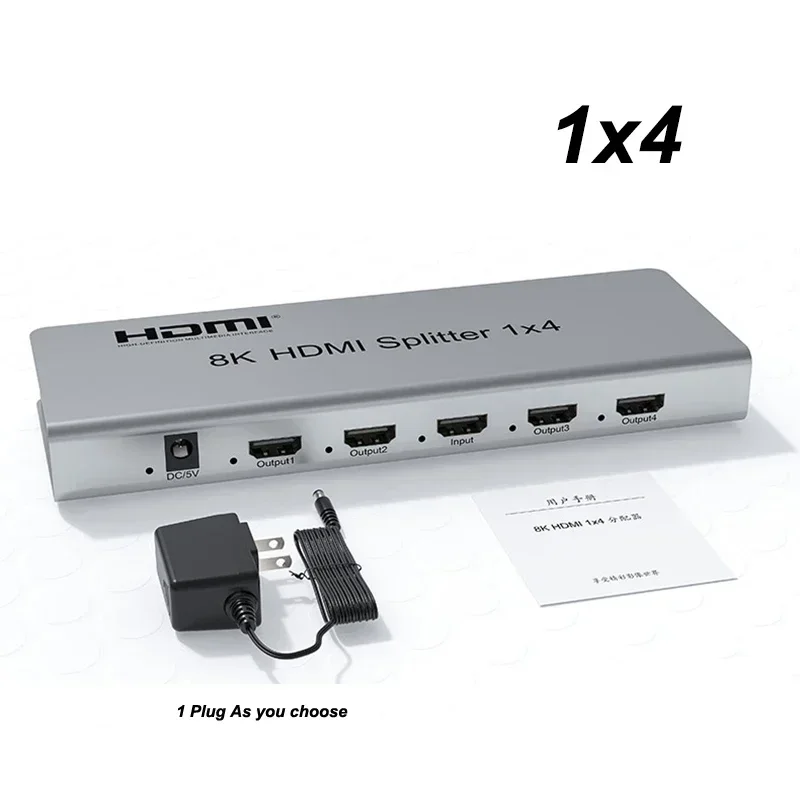 

RULLZ 8K 1X2 VS 1X4 HDMI SPLITTER
