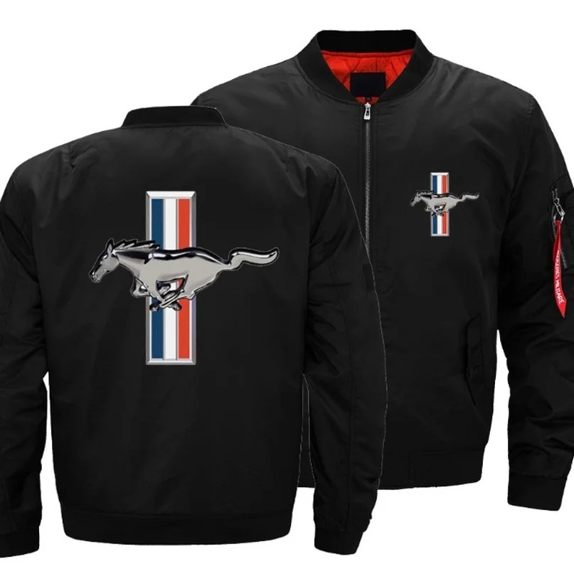 

2022Herbst Winter für MUSTANG Bomber jacke Männer Mode Stehen Kragen Eine Pilot Jacke Männer Baseball Uniform Mantel