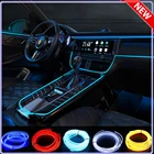 Светодиодная лента, декоративная неоновая Led полоска для освещения салона автомобиля, вечерние м