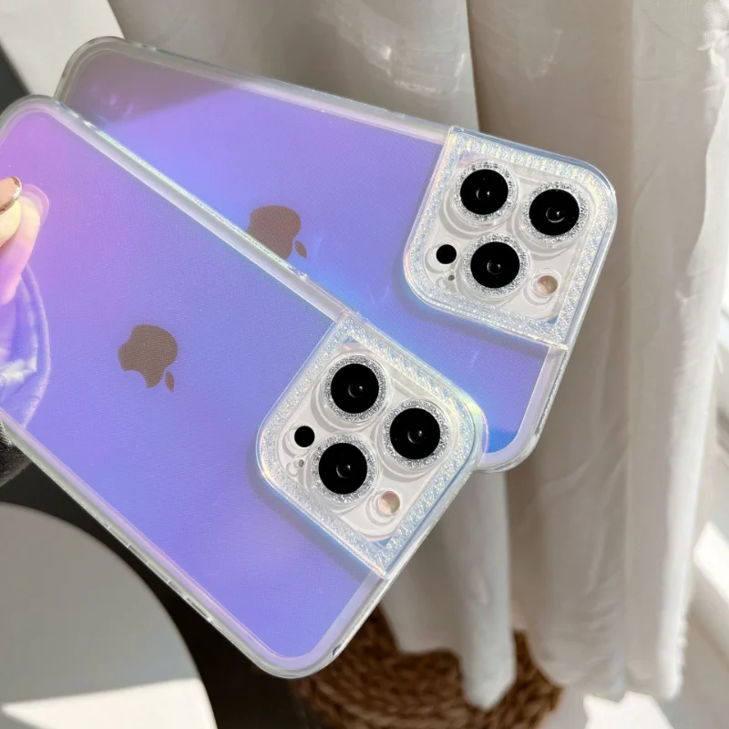 

Luxury Glitter Simple Diamond Colorful Rear Cover Mobile Mobile Phone Case for iPhone 13 12 11ProMax X XR XS Max 7 8 Plus SE2020