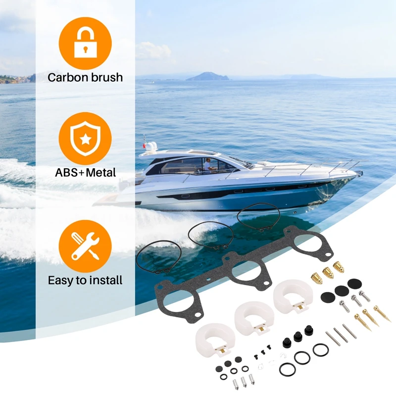 Ремкомплект карбюратора для подвесного двигателя Yamaha 60 70 л.с. 2-стр. 6H3-W0093 6H3-W0093-00