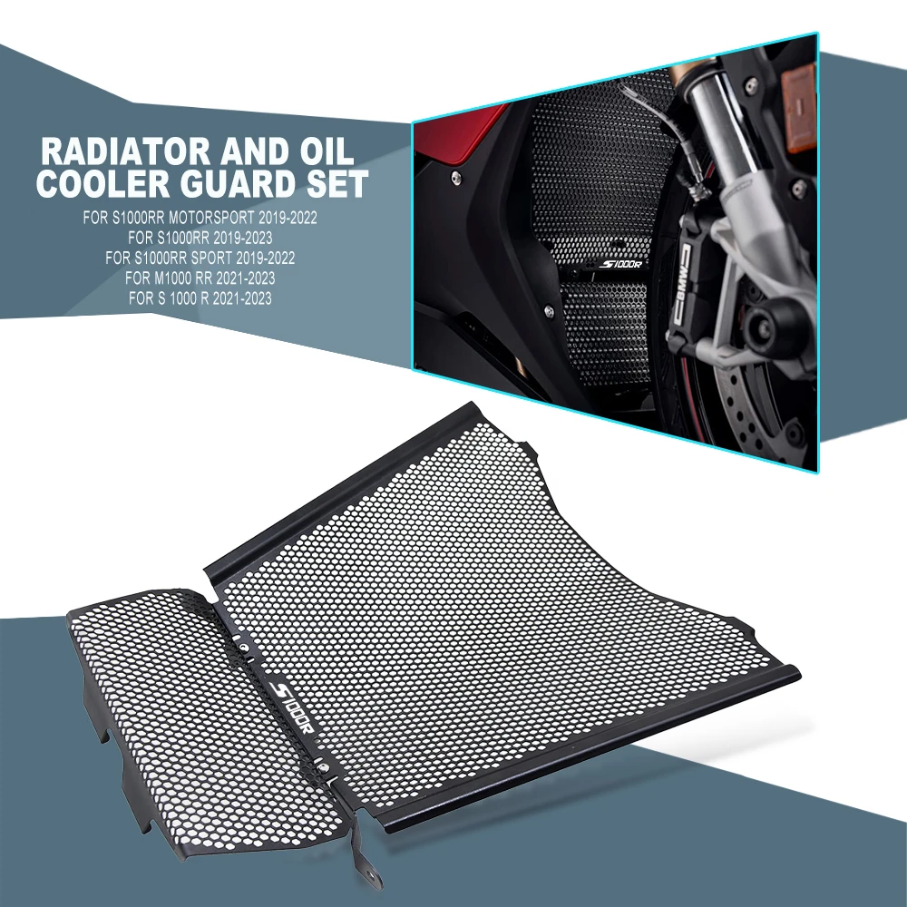 

2023 S1000R Motorcycle Radiator Grille Guard Cover Oil Cooler Guard Protector For BMW s1000 RR Motorsport Sport 2019-2023 2022
