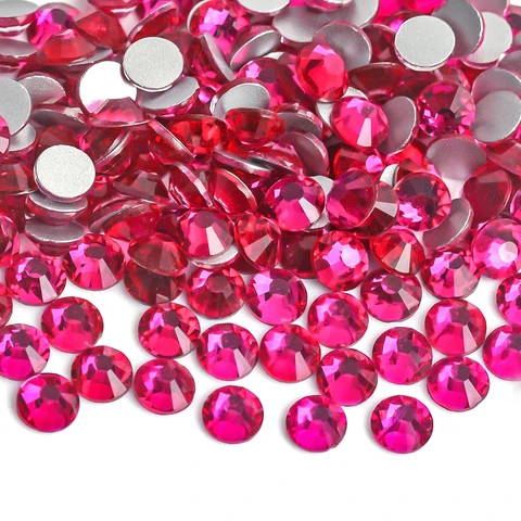 Стразы стекло SS6-SSS20 1440 шт., SS30 288 шт., фиолетовые