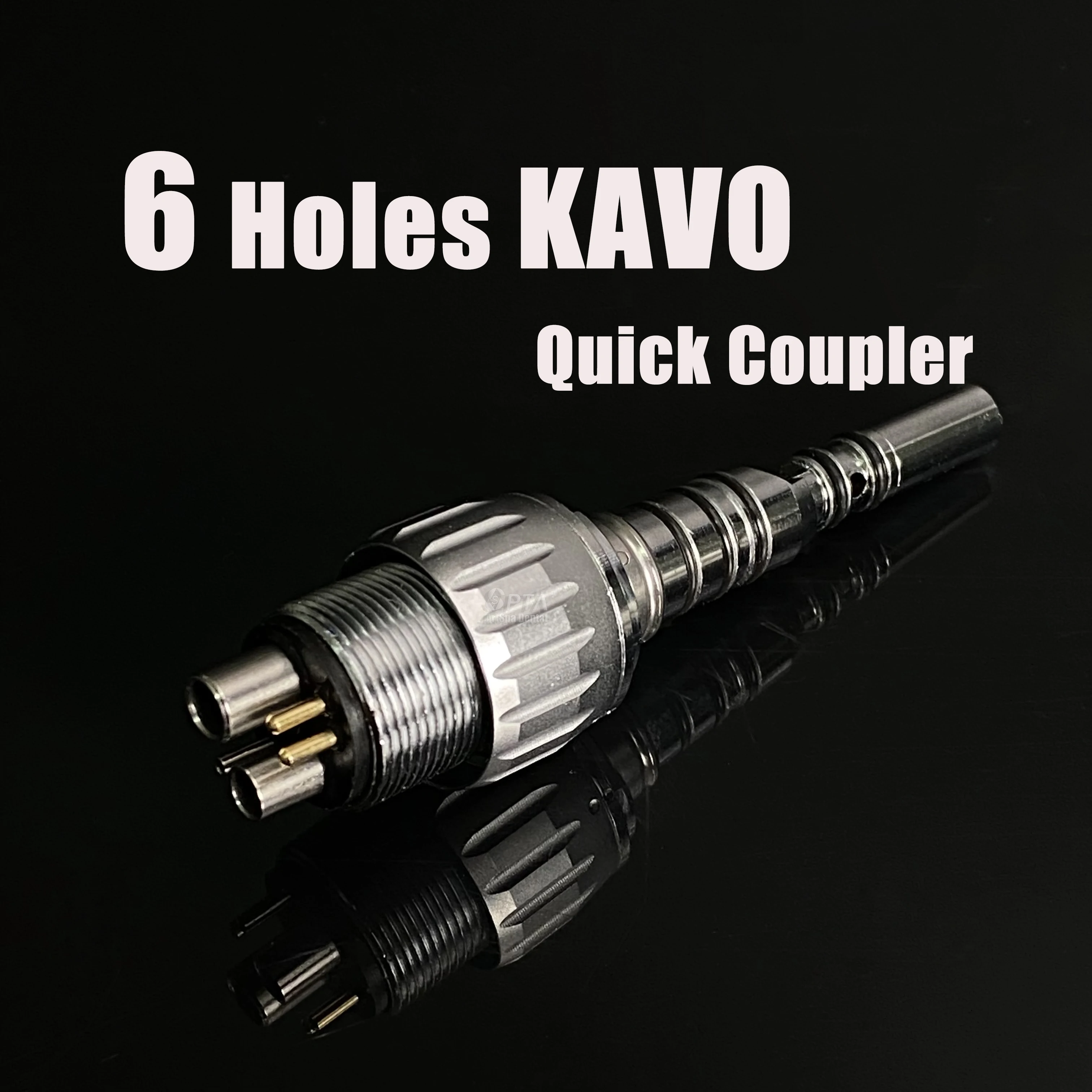 KV Multiflex Fiber Optic Handpiece LED Coupler 6 Holes Quick Coupling Adaptor Dental Tools