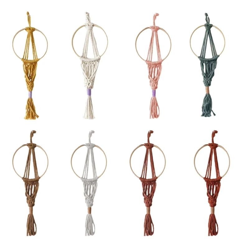 SZWA тканые хлопковые макрамесы подставка для воздушных растений полка гобелены