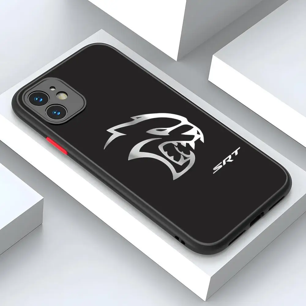 D-Dodge S-SRT крутой чехол для телефона матовая прозрачная задняя крышка IPhone 16 15 14 13 12 11