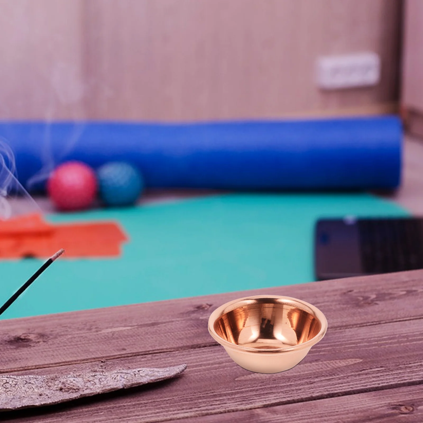 7 Pcs Meditation Yoga Burning Incense Bowl Tibetan Offering Water Cup Brass Tin Divine Bowls Decoration