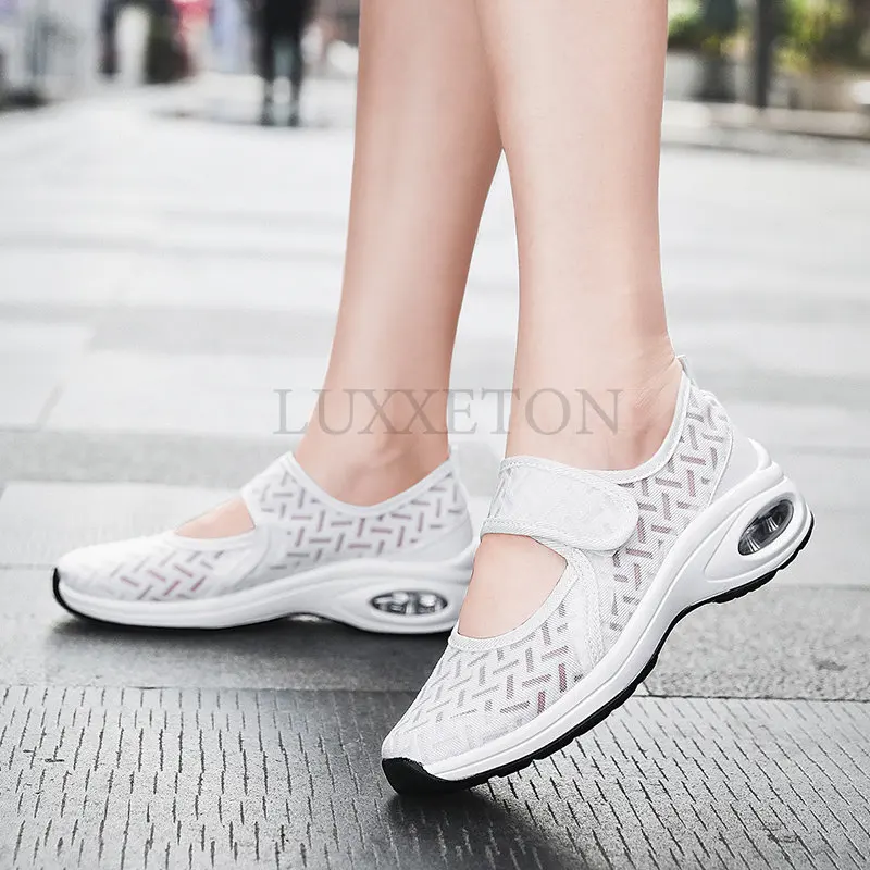 Women Shoes Breathable Walk Mesh Flat Casual Shoe Lady Sneaker Women Tenis Feminino Shoes Lady Mesh Summer Shoes