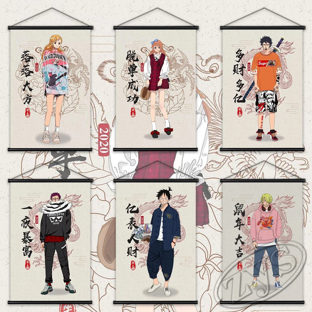 

Постеры HD One Piece, холст, аниме, Настенная картина, Vinsmoke Sanji, картина Nami, подвесные свитки, Модульная картина, декор для домашней комнаты