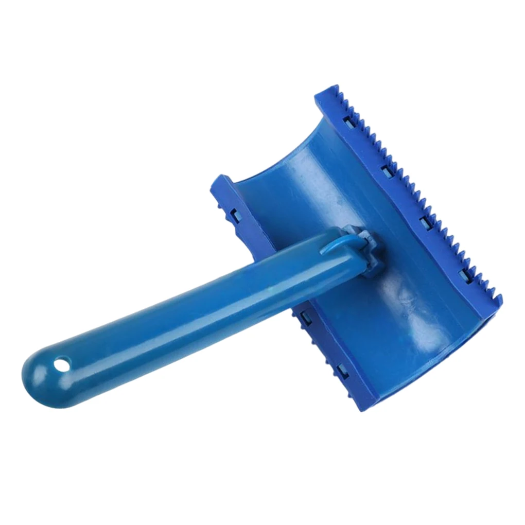 

Синий каучуковый ролик с узором под дерево с ручкой Инструмент для самостоятельной сборки, щетка для украшения обоев, украшения ресторана