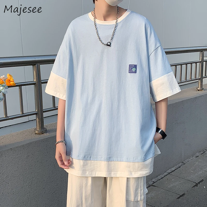 

Футболки мужские в стиле пэчворк стильная японская унисекс одежда в стиле ольччан универсальная Красивая Повседневная индивидуальная оде...