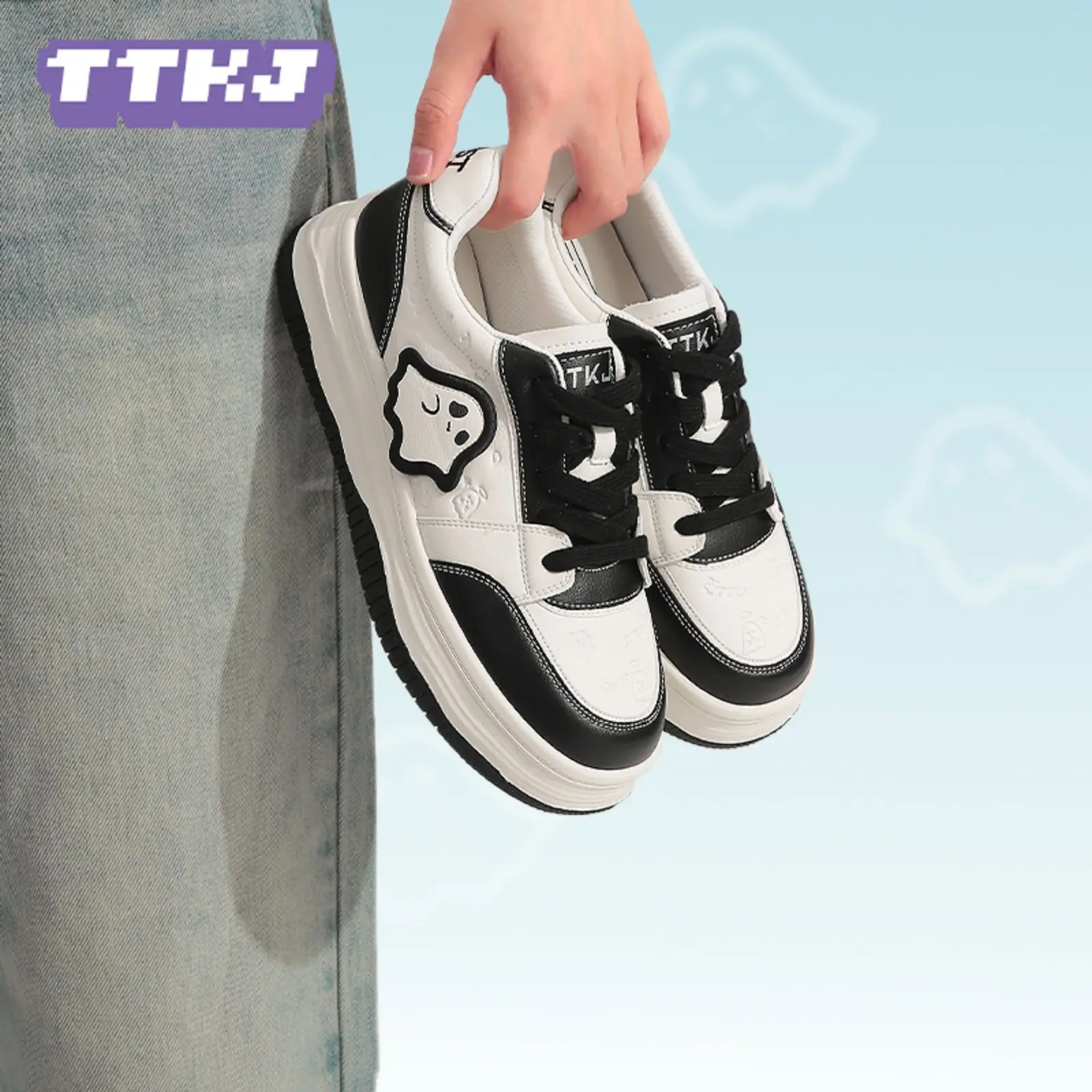 Ttkj Женская Обувь Для Скейтбординга Повседневные Универсальные Кроссовки На