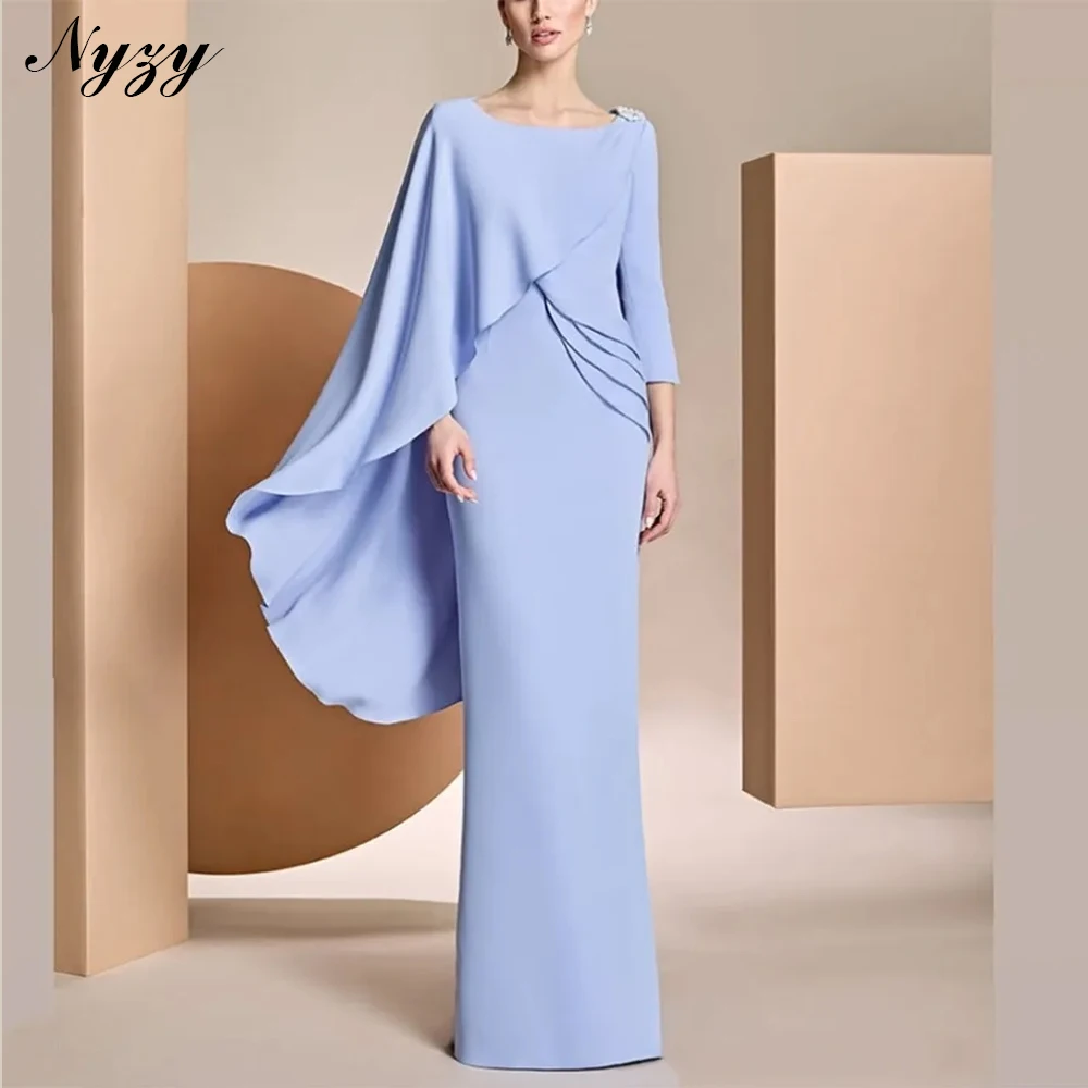 NYZY M461 мятно-зеленые вечерние платья с рукавами 3/4 по индивидуальному заказу