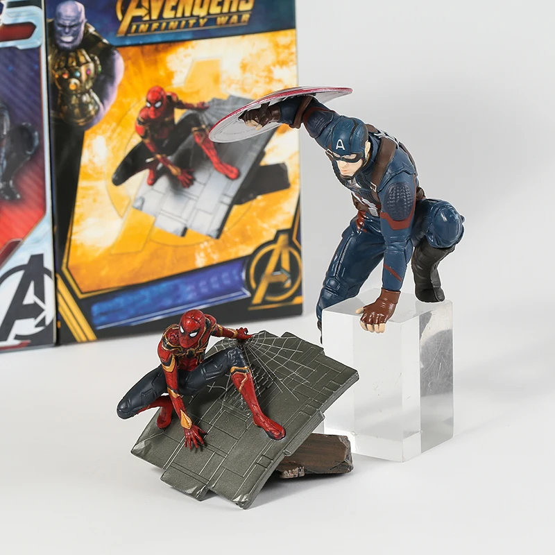 Мстители Капитан Америка Человек-паук Железный человек Марк MK 50 коллекционная