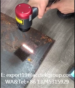 Импульсный лазерный очиститель небольшого рюкзака с батареей для ржавчины масла