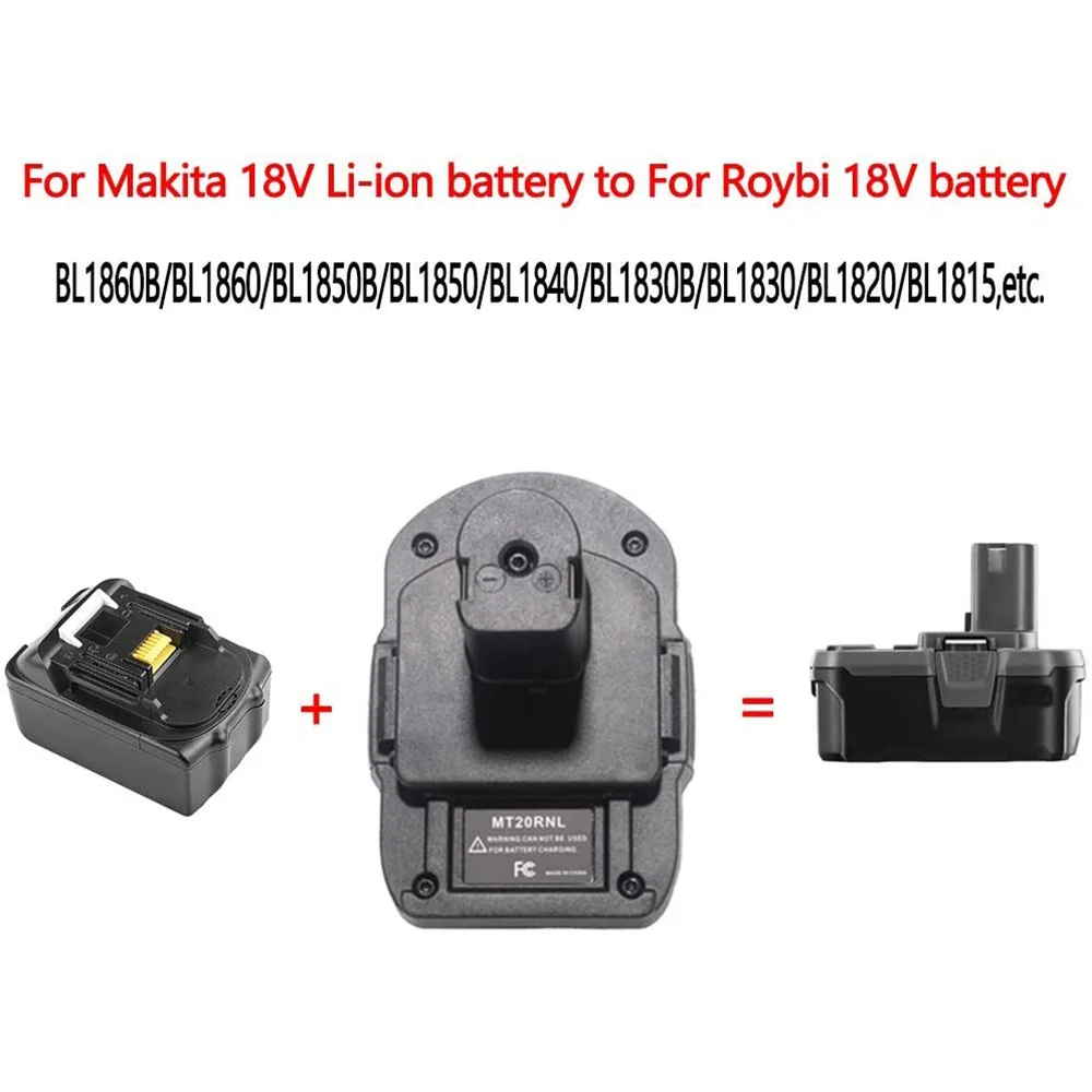Адаптер аккумулятора MT20RNL для Makita 18 в преобразователь Roybi Ryobi