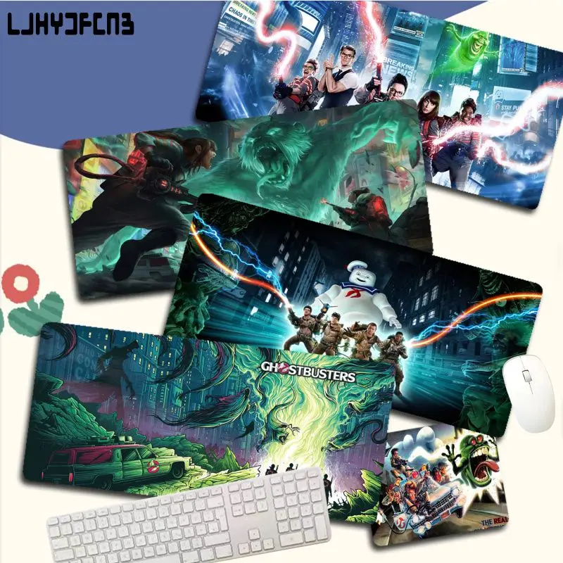 

Ghostbusters Mousepad Girl Pad Keyboards Mat Rubber Gaming Mousepad Desk Mat Size For Large Edge Locking Game Keyboard Pad