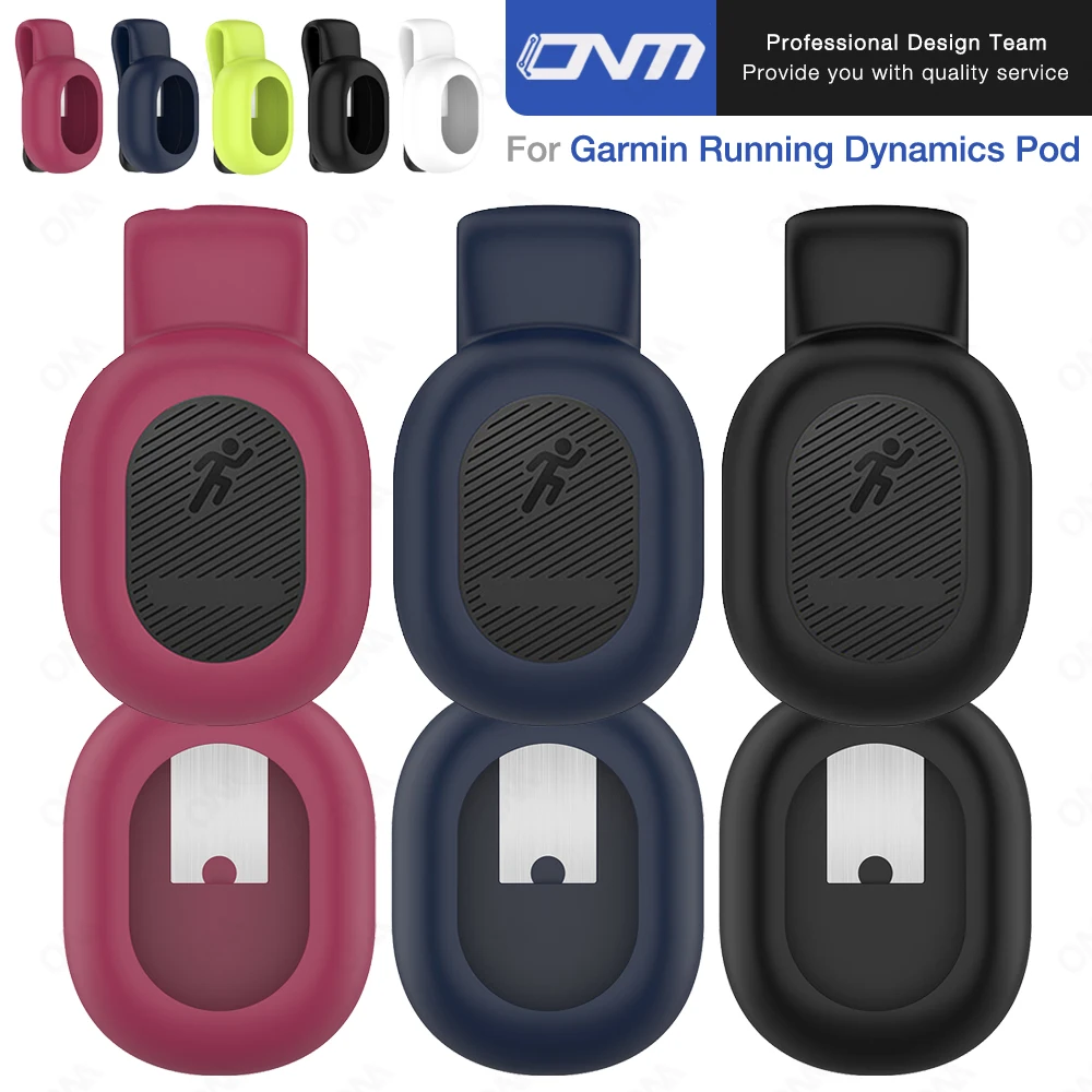 

Silicone protective Case for Garmin Running Dynamics Pod RDP Steel Clip Buckle Cover for Gamin Pod Running Protective Shell