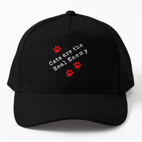 

Cats Are The Real Enemy I Hate Cats C Baseball Cap Hat Hip Hop Summer Spring Mens Printed Czapka Sport Outdoor Solid Color