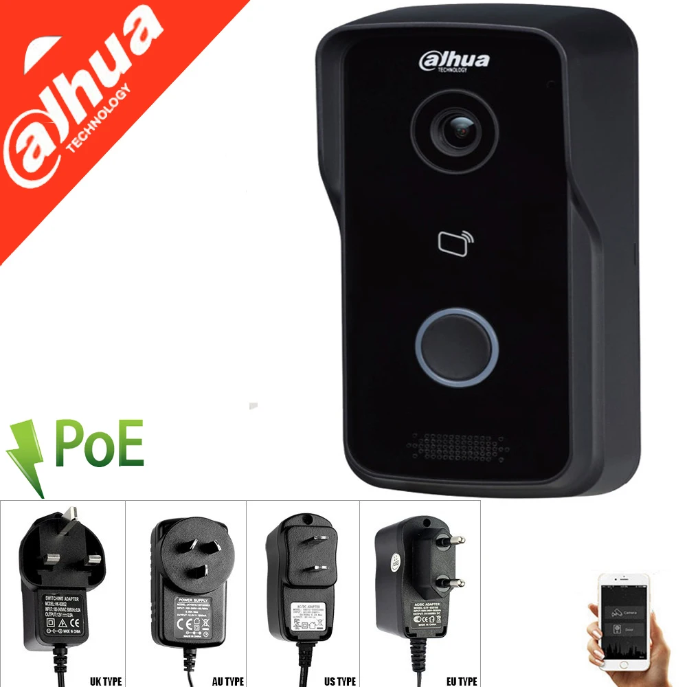 

New Dahua VTO2111D-P-S2 IP Villa Door Station POE H.264 Built-in Speaker P2P IP65 Video Intercom Doorbell replace VTO2111D-WP-S1