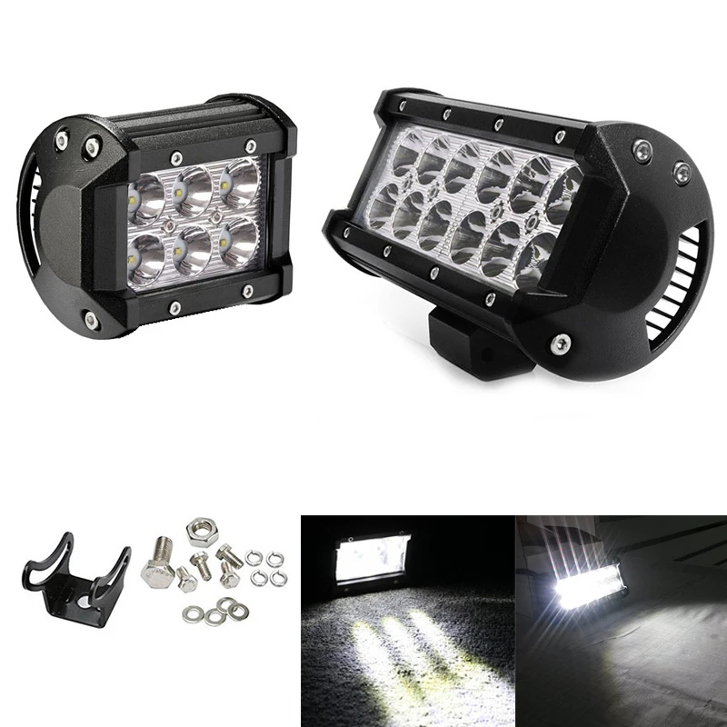 

LED Work Light 4" 7" Inch 18W 36W LED Bar Offroad Spot Flood Combo For Truck Car SUV 4WD 4x4 Boat ATV Barra LED Headlights 12V