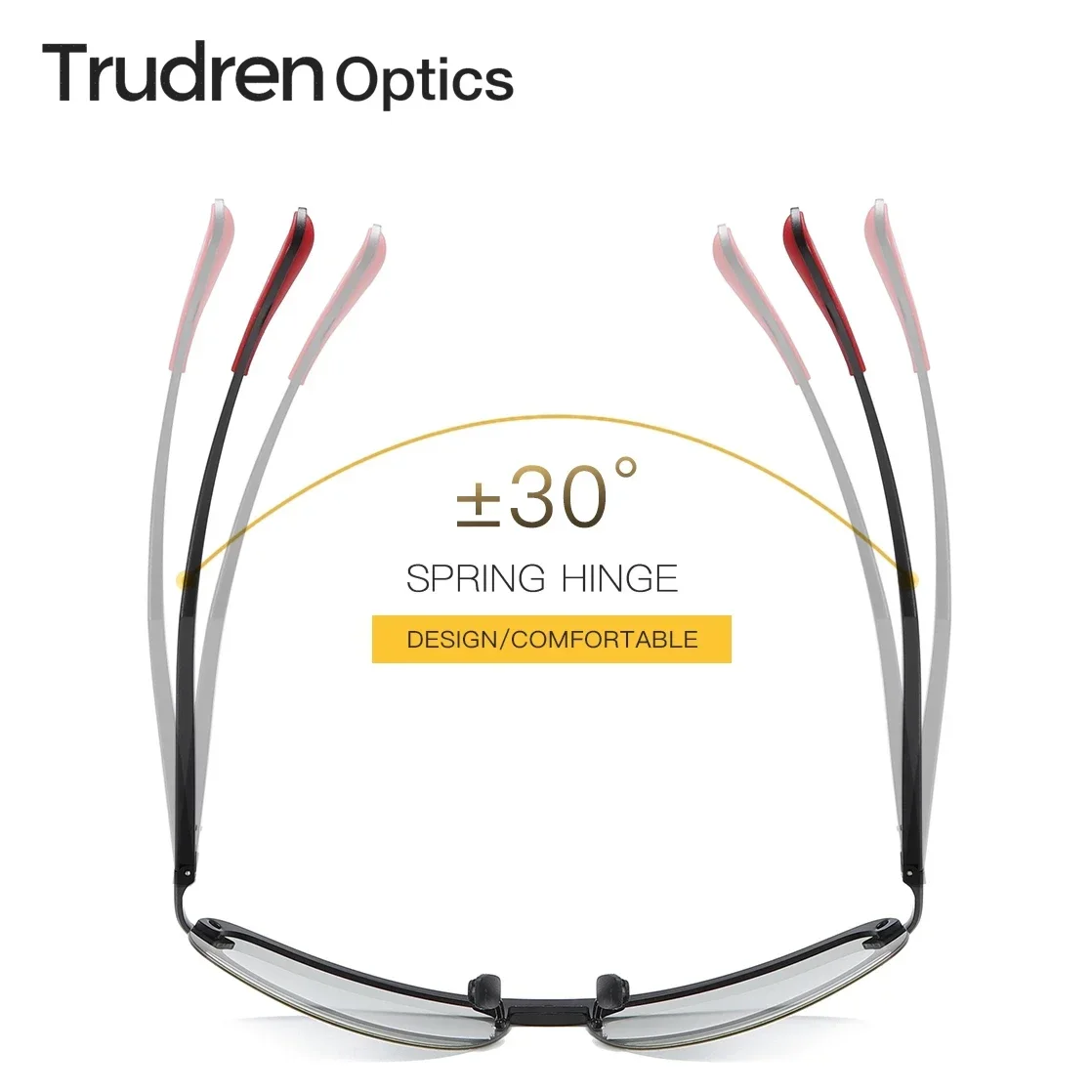 Очки солнцезащитные Trudren мужские с полуоправой овальные спортивные