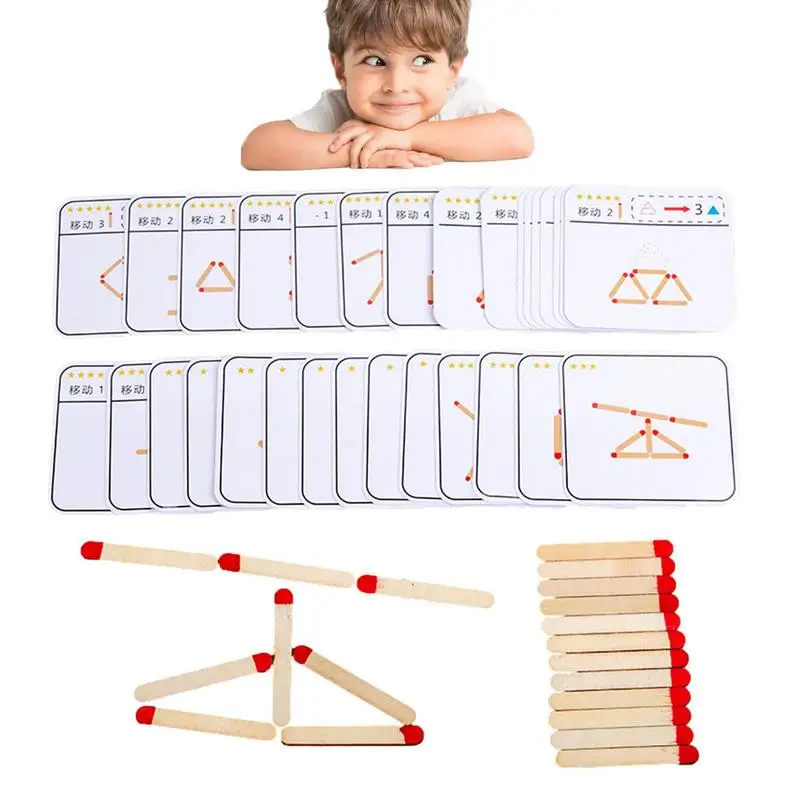 

Обучающие пазлы-спички, творческая игра мышления, Интерактивная детская модель родителей и детей, искусственное обучение