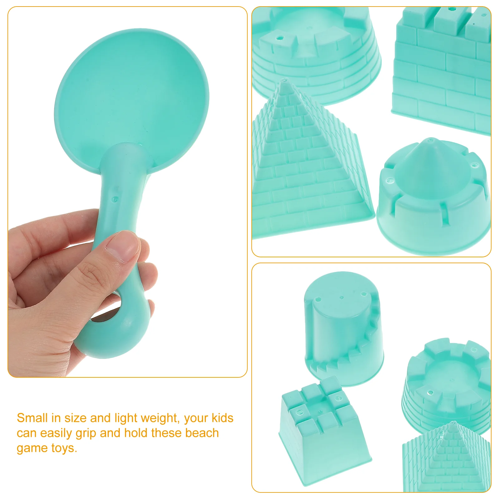 1 комплект детских пляжных игрушек замок игрушки для песка копания портативные