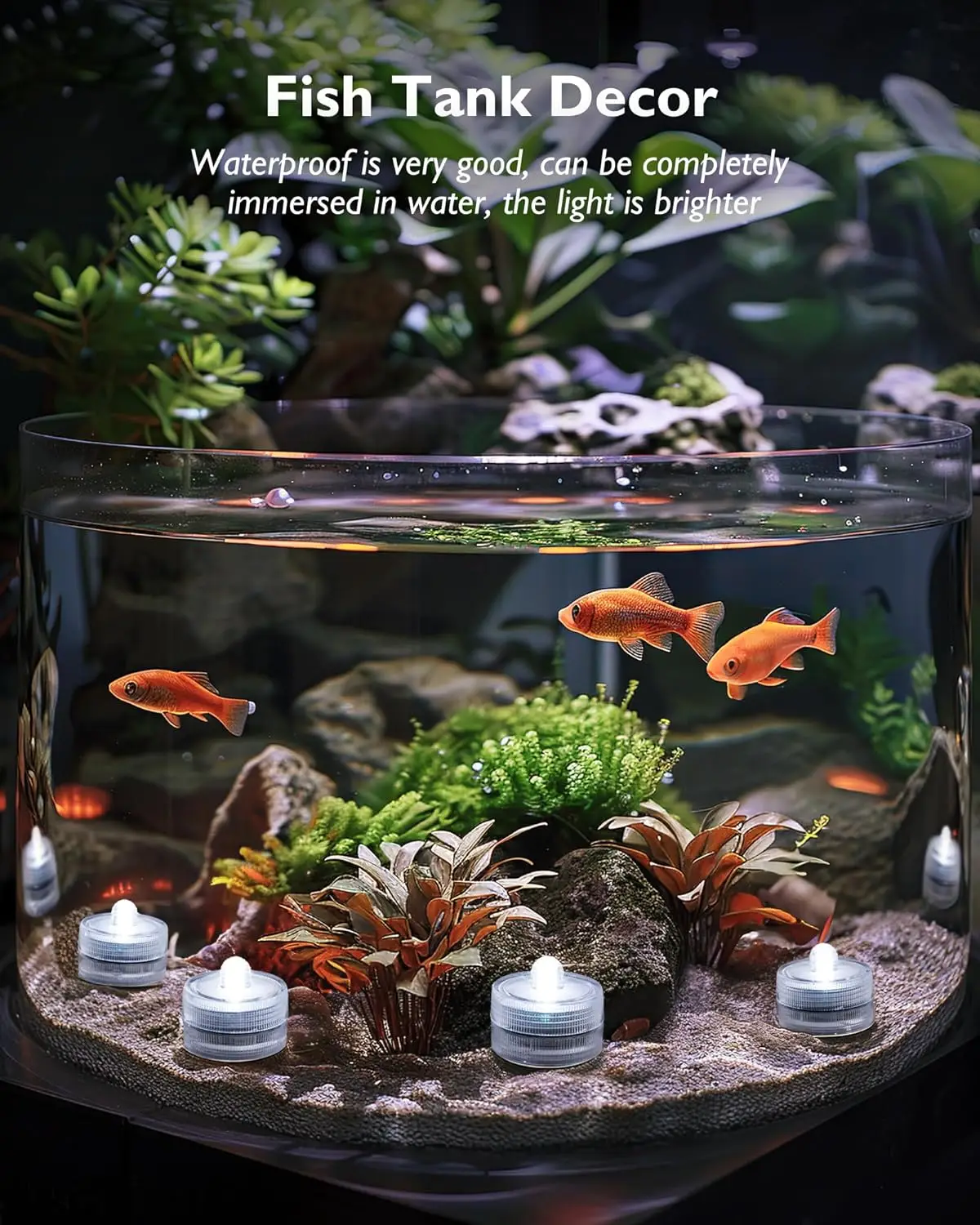 Yadlaya брендовые погружные светодиодные фонари декоративные свечи для пруда