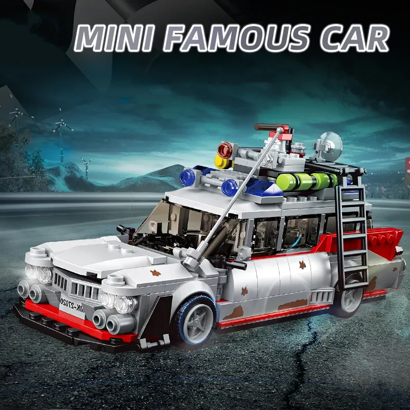 

City Technical Super Speed Racing Car Model Building Blocks MOC Mini Movie Vehicle Assembly Bricks DIY Toys For Kids Gifts