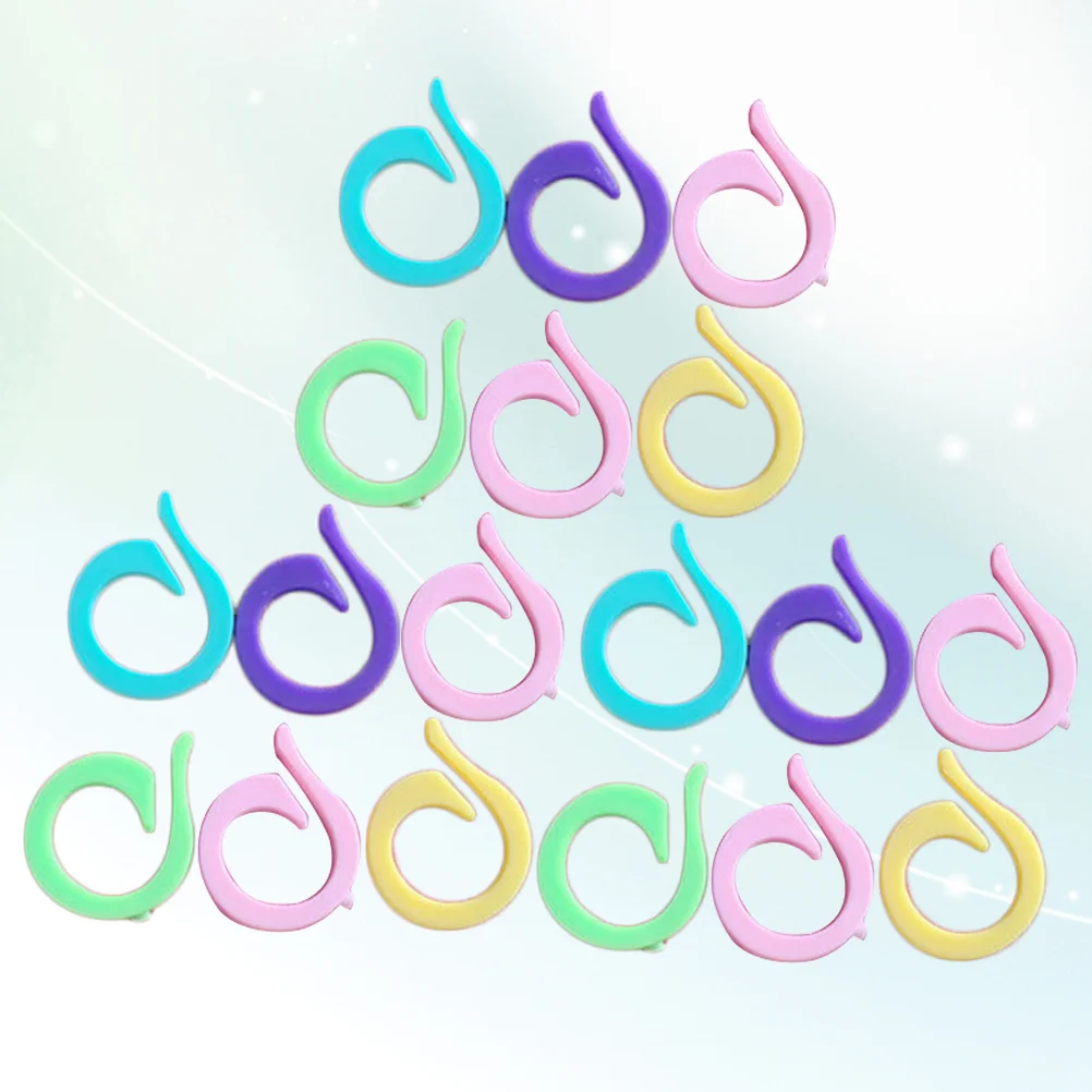 

Markers Knitting Crochet Ring Locking Marker Maker Holder Accessory Rings Yarn Diy Anti Colored Knit Assorted Craft Needle Clip
