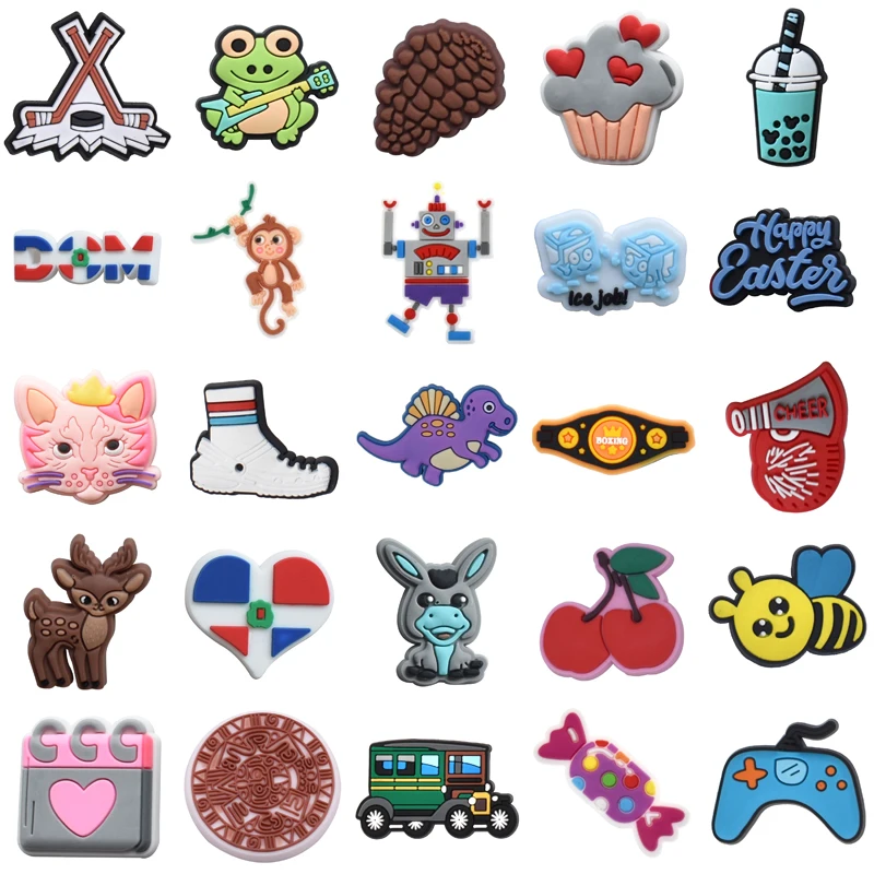 

Kids Men Decorations for Crocs Gifts Para Pins Shoe Charms Set Jeans Shoes Accessories Wholesale Bulk Girl Boy Packs Women Charm