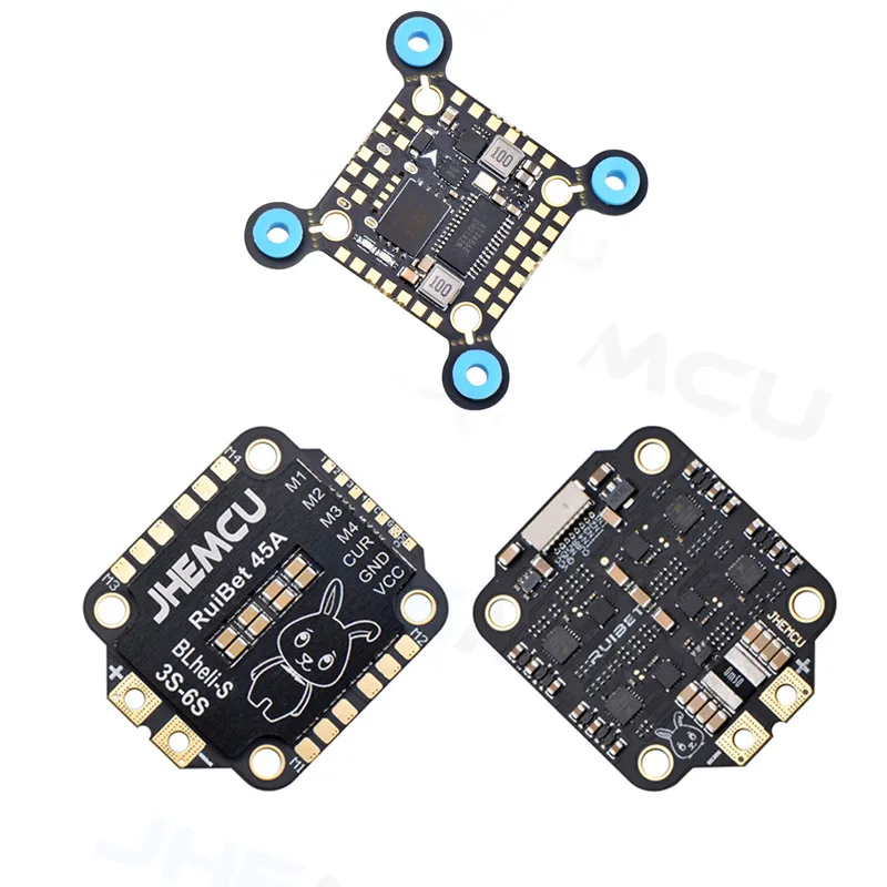 JHEMCU F405-XSD 30X30mm Stack F405 Flight Controller RuiBet 45A 55A BLHELIS 4in1 ESC 3-6S for FPV Freestyle Drones DIY Parts