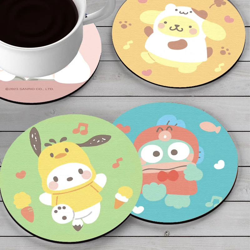 

Cartoon Sanrio Dining Mat Hello Kitty Mymelody Kuromi Cinnamoroll Water Absorbing and Anti Slip Diatom Mud Coaster Pochacco