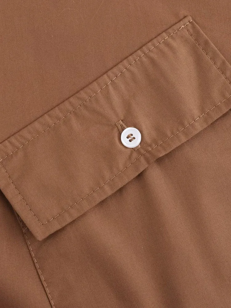 Осень-зима 2024 новые поступления женская свободная повседневная рубашка с