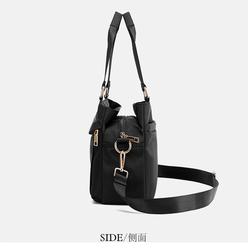Women Handbags Nylon Travel Bag Casual 2023 New Totes Bags Quality Waterproof Shoulder Crossbody Bag Solid Color Business Bag