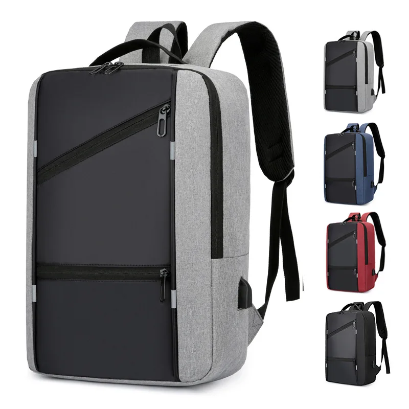 Backpack, men's laptop, student backpack, school sports travel, young boy bicycle, motorcycle, fashionable shoulder bag