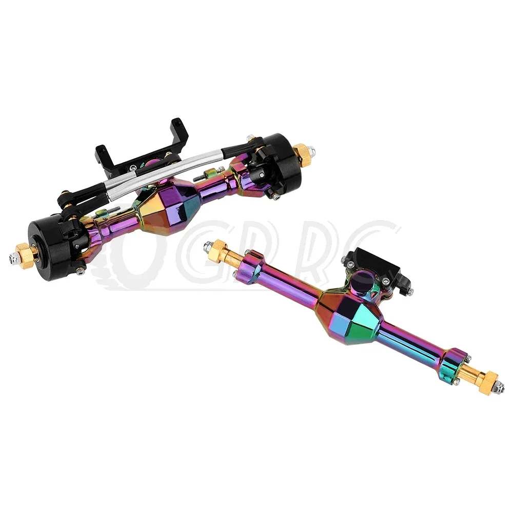 Красочные передние и задние оси из алюминиевого сплава для 1/24 RC Axial SCX24 C10 90081 AXI00002
