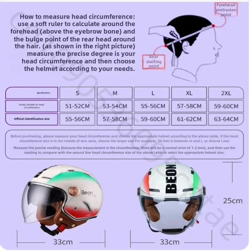BEON ECE Ретро 3/4 мотоциклетный шлем с открытым лицом винтажный чоппер Capacete De Moto для