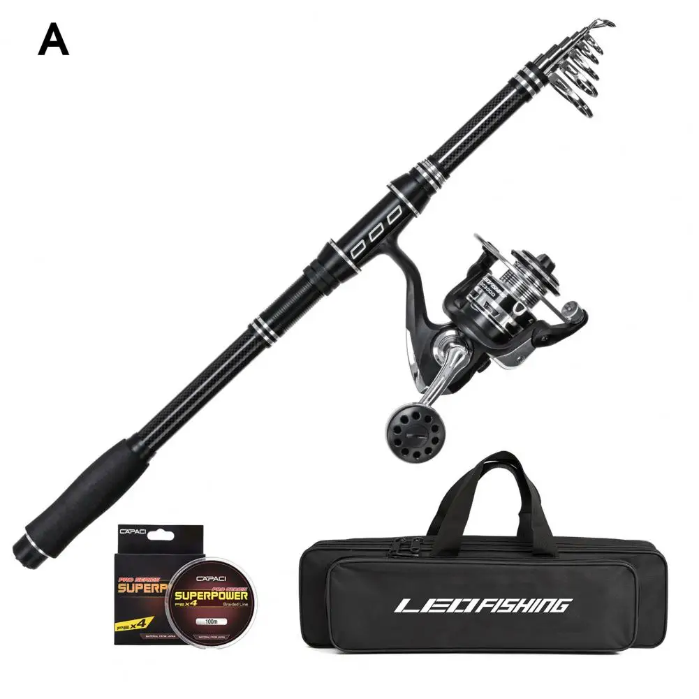 

1 Set Useful Fishing Rod Set Rust-proof Long Service Time Fishing Rod Fishing Rod Accessory Bag Fishing Tools Fish Rod