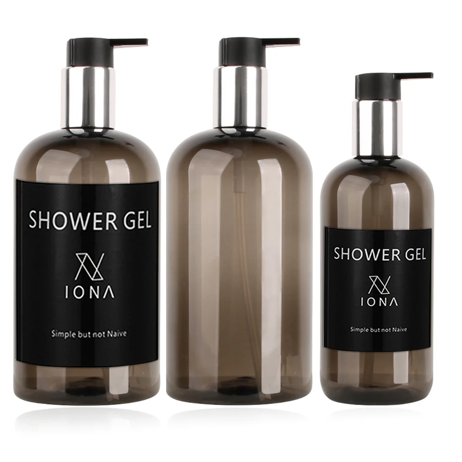 

250/500ml Large Capacity Dispenser Bottle Liquid Lotion Shampoo Soap Press Bottles Hotel Travel Refillable Portable Bottle